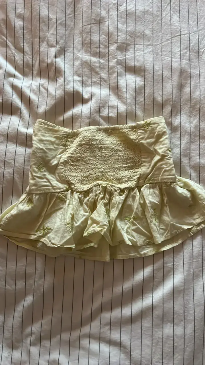 Top strapless floral Zara - 3
