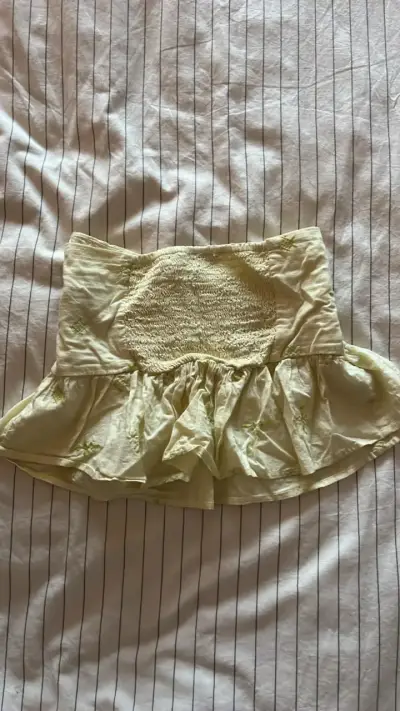 Top strapless floral Zara - miniatura 3