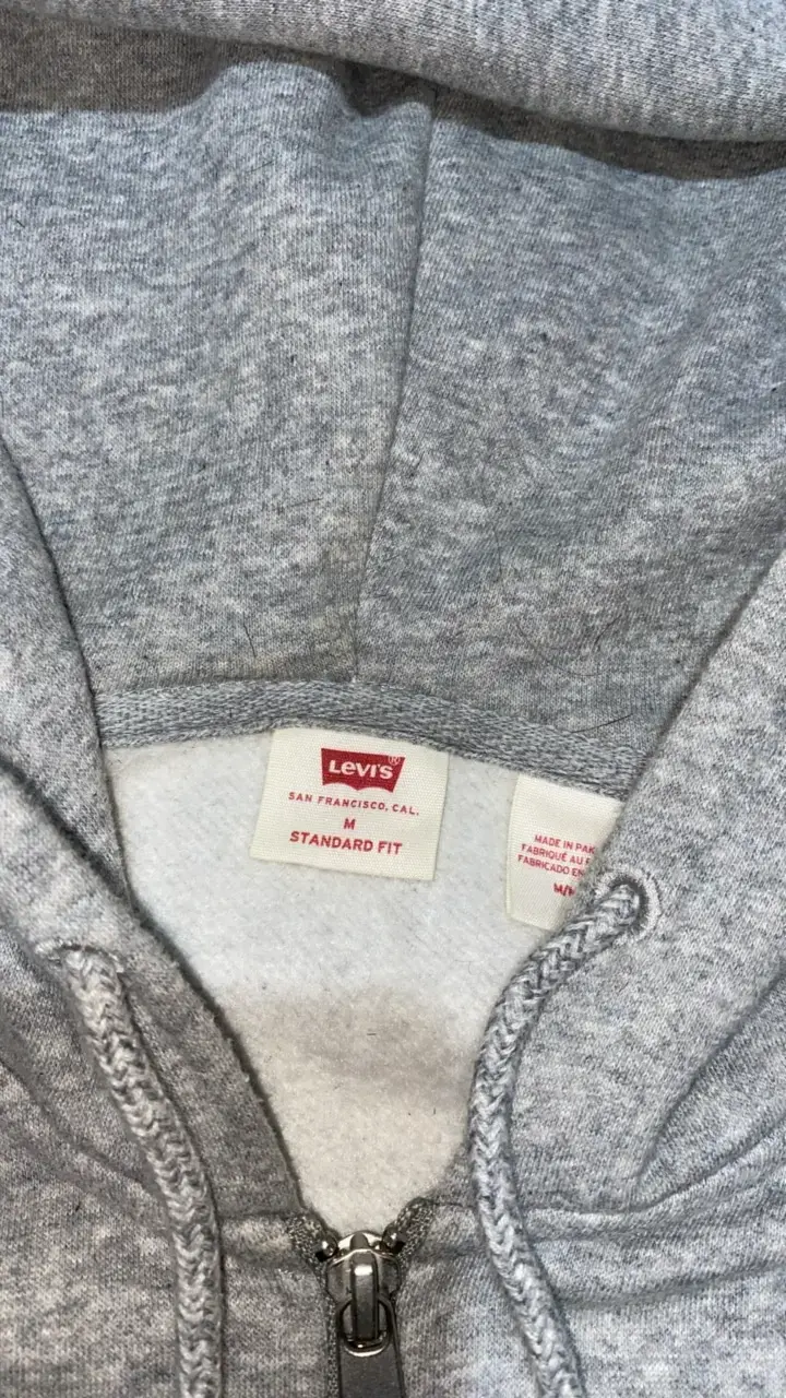 Polerón con capucha gris Levi's para hombre - 2