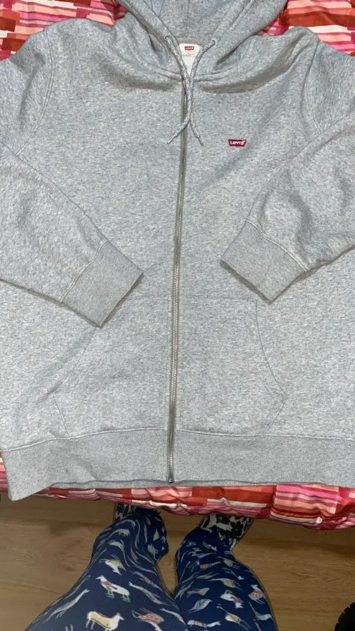 Polerón con capucha gris Levi's para hombre - 3