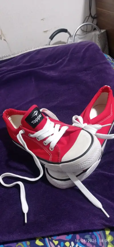 Zapatillas rojas Topper para mujer - miniatura 1
