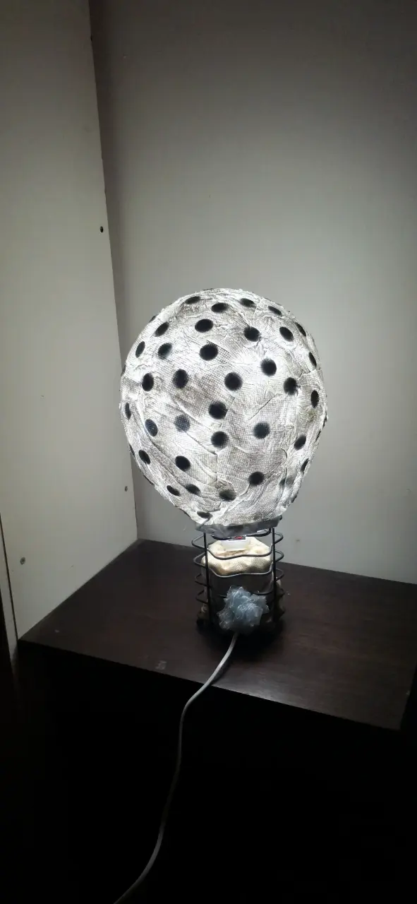 Lámpara de mesa artesanal con diseño único - 1