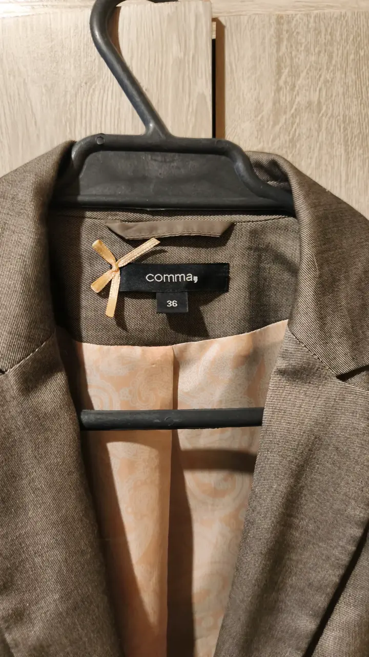 Blazer de mujer marrón Comma talla 36 - 2