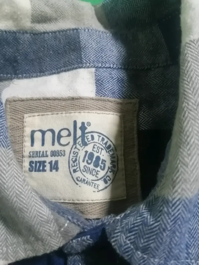 Camisa de franela a cuadros Melt talla 14 - 2