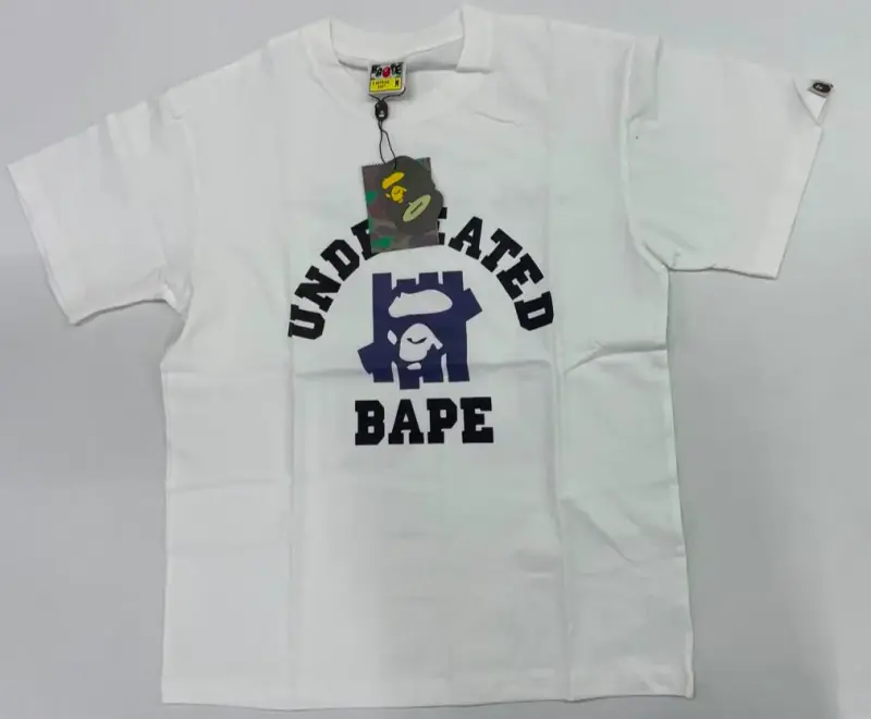 Polera Blanca BAPE Undefeated Estilo Urbano - 2