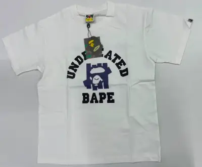Polera Blanca BAPE Undefeated Estilo Urbano - miniatura 2