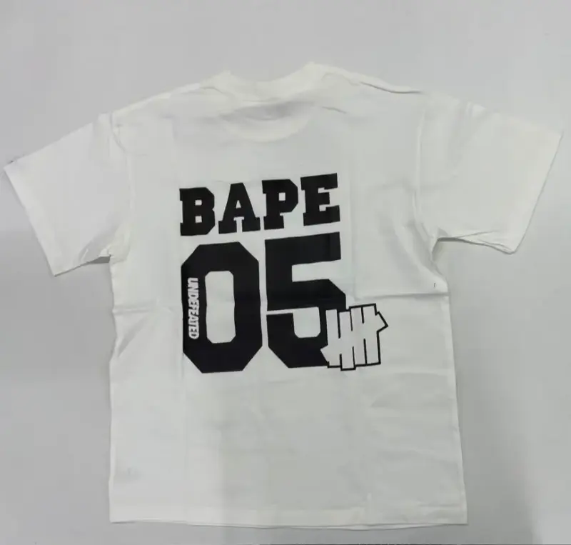 Polera Blanca BAPE Undefeated Estilo Urbano - 3