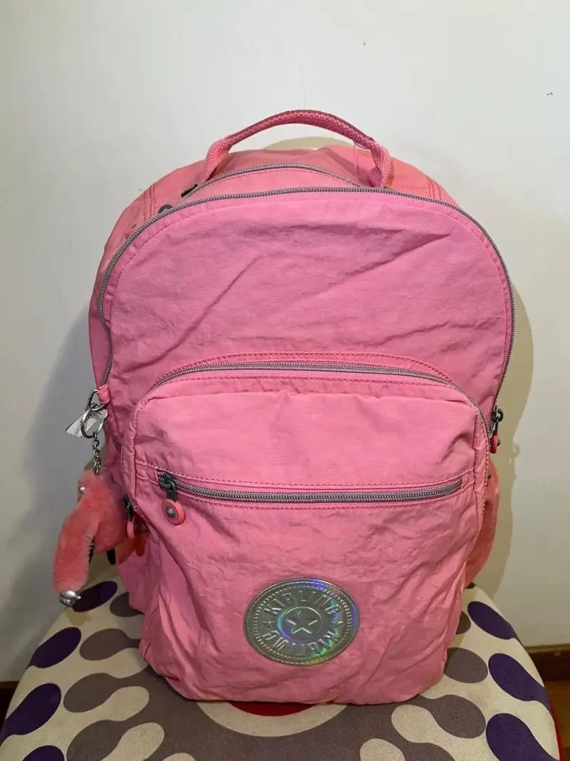 Mochila Kipling rosada - 4