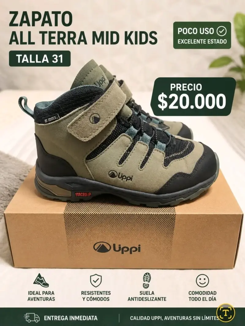 Zapatos Uppi All Terra Mid Kids Talla 31