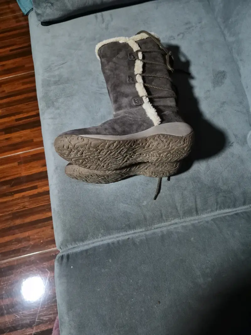 Botas de invierno con forro de lana gris - 3