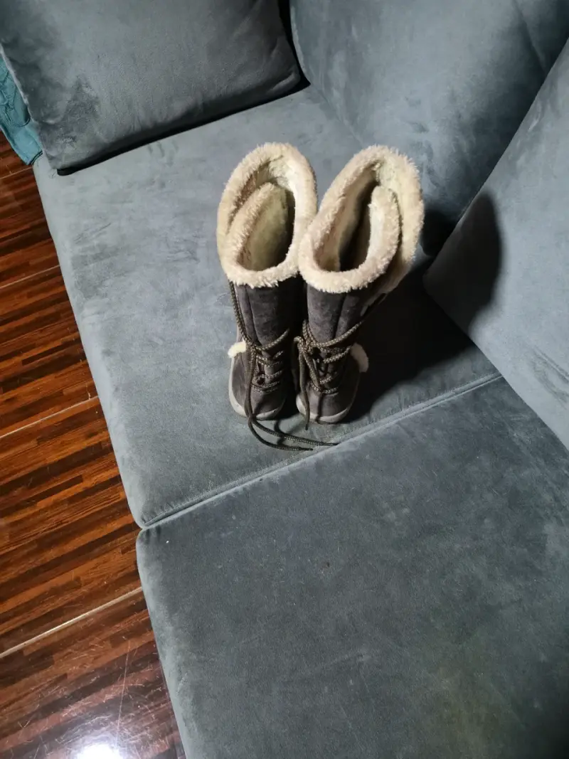 Botas de invierno con forro de lana gris - 4