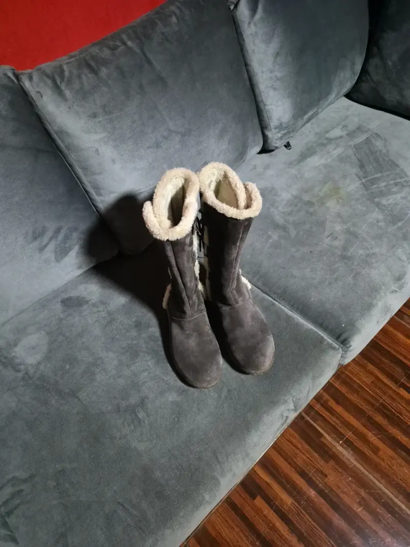 Botas de invierno con forro de lana gris - 6