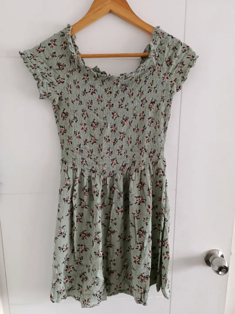 Vestido floral verde