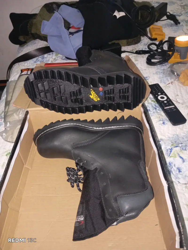 Botas de trabajo negras con aislamiento térmico, - 3