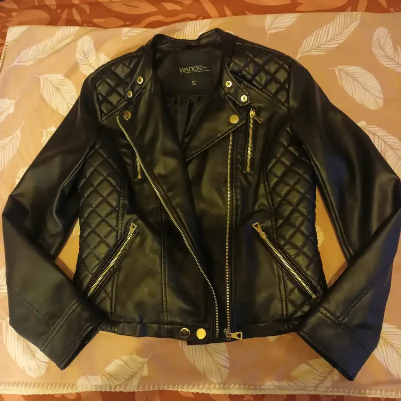 Chaqueta de cuero negra para mujer Wados - 3