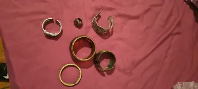 Anillo vintage con piedra morada - miniatura 4