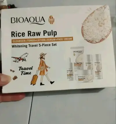Set de Viaje Bioaqua Rice Raw Pulp 5 Piezas - miniatura 1