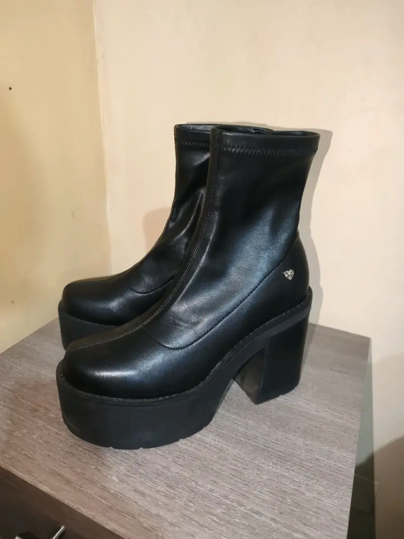 Botas de cuero negro C/Moran - 2