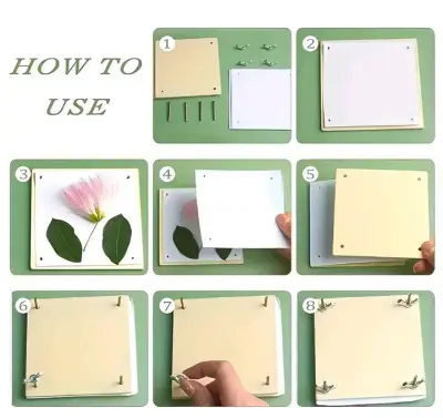 Prensa para flores de madera 10cm - miniatura 3