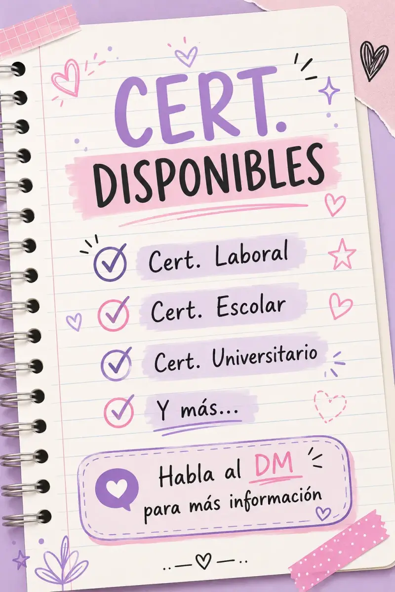 Certificados Laborales y Educativos Disponibles