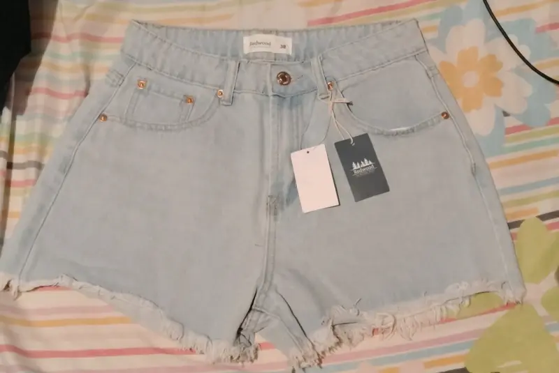Shorts de mezclilla claros Redwood talla 38 - 1