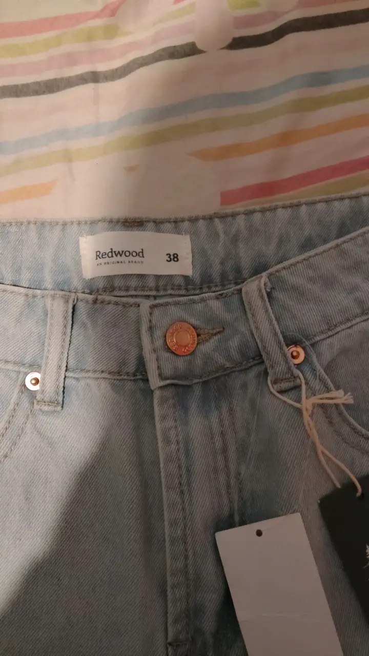 Shorts de mezclilla claros Redwood talla 38 - 3