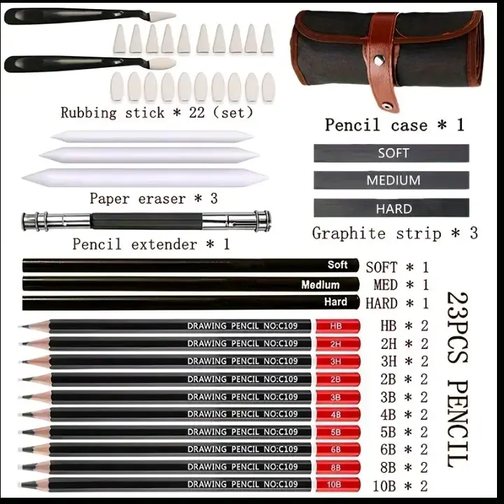 Set de Dibujo Artístico 56 Piezas con Estuche - 2