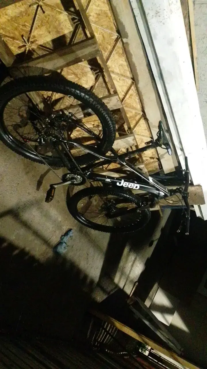 Bicicleta Jeep de montaña negra - 1