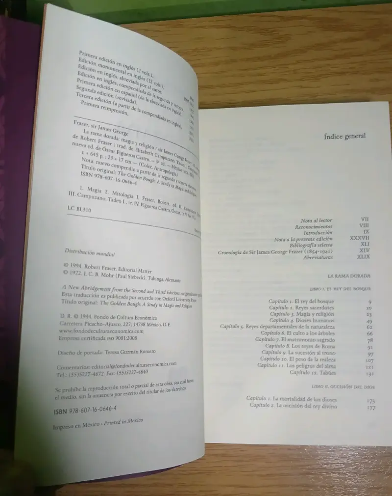 Libro La Rama Dorada de James George Frazer - 6
