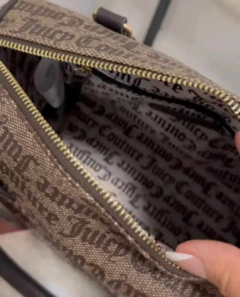 Bolso de mano Juicy Couture marrón con estampado - 2