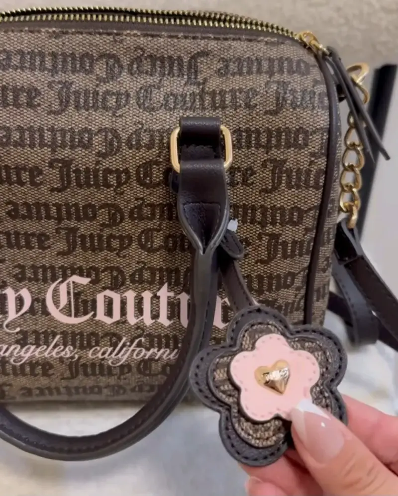 Bolso de mano Juicy Couture marrón con estampado - 3