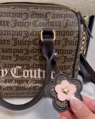 Bolso de mano Juicy Couture marrón con estampado - miniatura 3