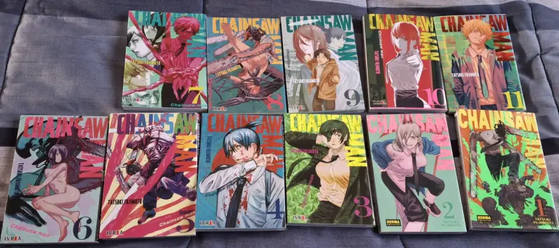 Colección de mangas Chainsaw Man volúmenes 1-11