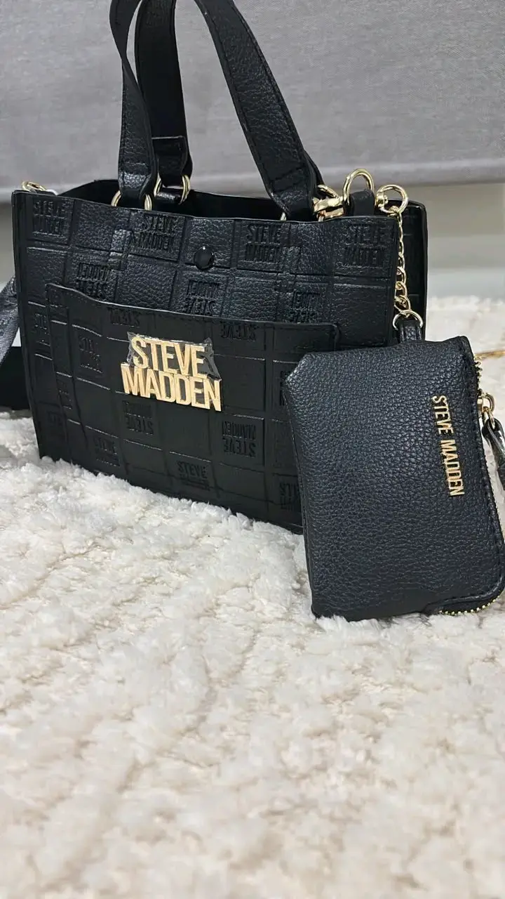 Bolso negro con monedero Steve Madden - 1