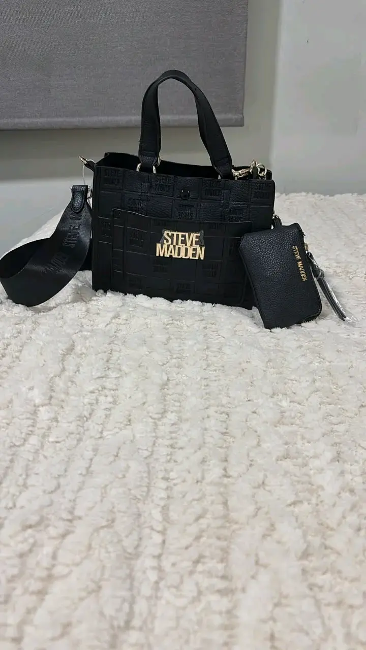 Bolso negro con monedero Steve Madden - 3