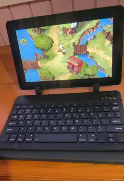 Teclado inalámbrico Bluetooth compacto negro - miniatura 3