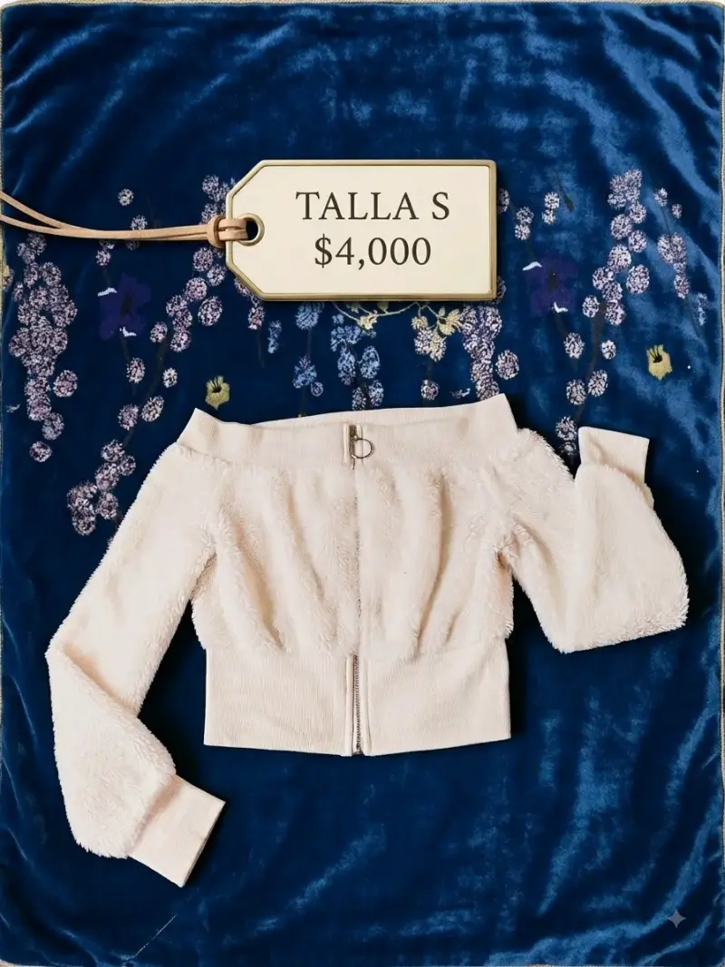 Chaqueta corta de felpa talla S