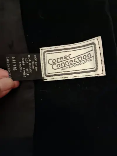 Blazer de terciopelo negro para mujer - miniatura 2