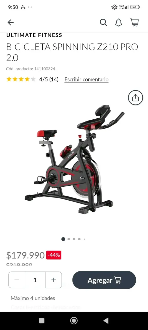 Bicicleta de Spinning Ultimate Fitness Z210 Pro 2.0