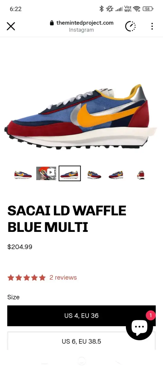 Zapatillas Nike Sacai LD Waffle Multicolor