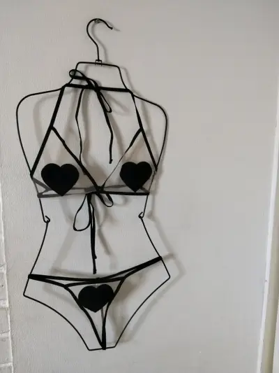 Conjunto de lencería sexy en encaje y satin - miniatura 3