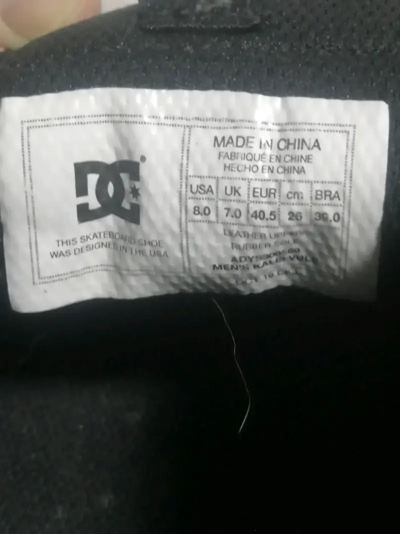 Zapatillas de skate DC negras con suela de goma - 4