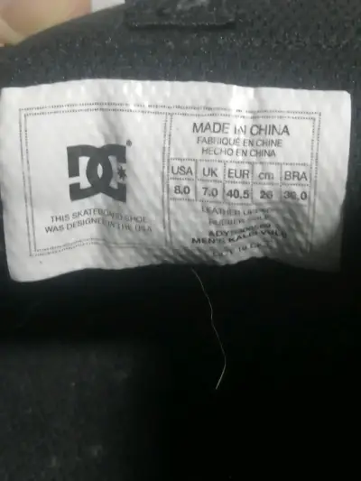 Zapatillas de skate DC negras con suela de goma - miniatura 4