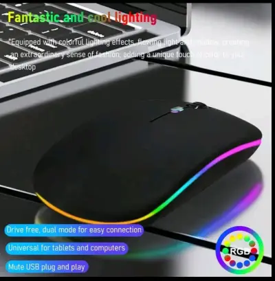 Mouse inalámbrico con iluminación RGB y doble modo - miniatura 1