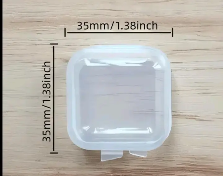 Set de 10 cajas plásticas transparentes pequeñas - 4