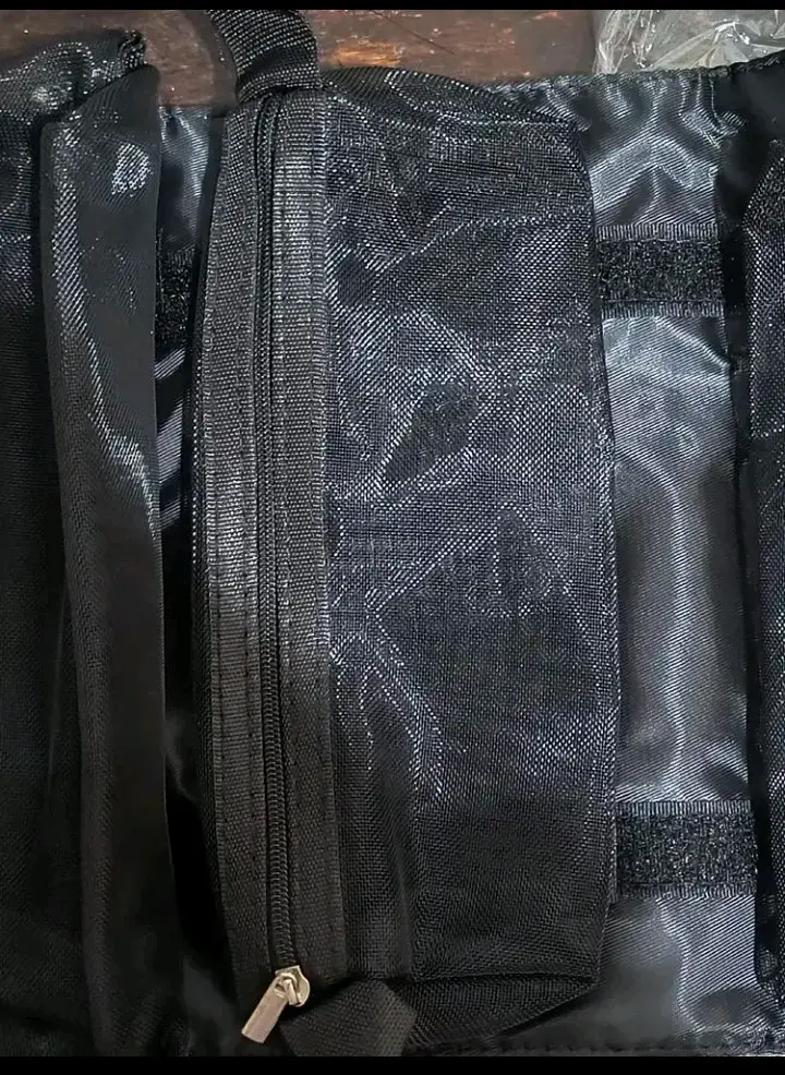 Organizador de maquillaje plegable negro - 6