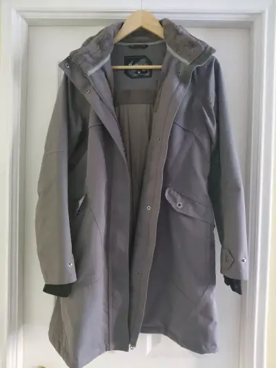 Abrigo técnico para mujer Doite Heritage gris - miniatura 2