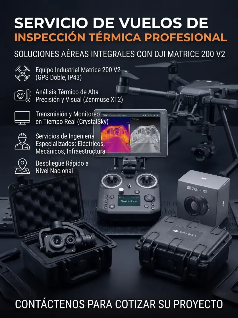 Servicio de Vuelos de Inspección Térmica Profesional con DJI Matrice 200 V2 - 1