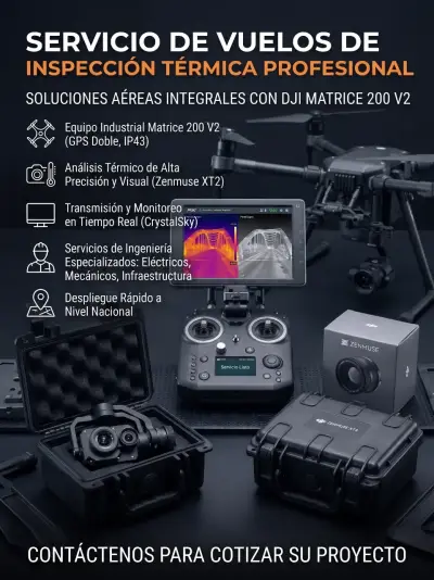 Servicio de Vuelos de Inspección Térmica Profesional con DJI Matrice 200 V2 - miniatura 1