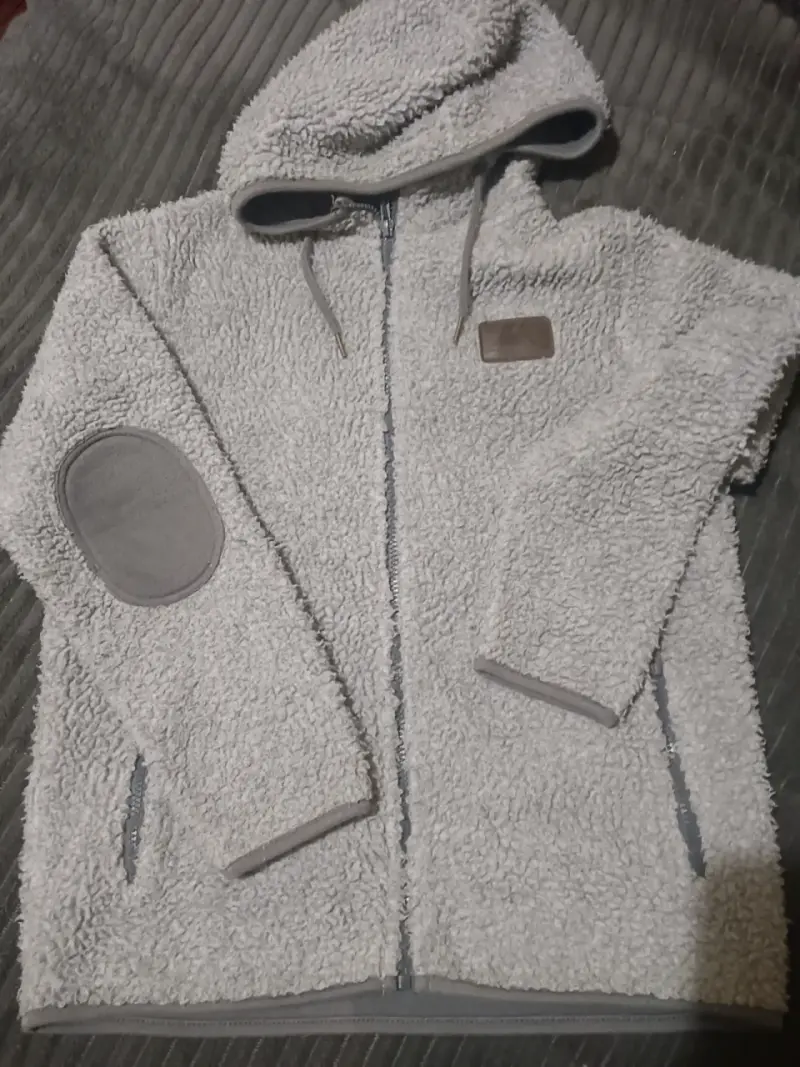 Chaqueta de lana con capucha para hombre - 1